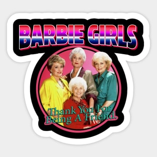 The Real Barbie Girls - Golden Girls Sticker